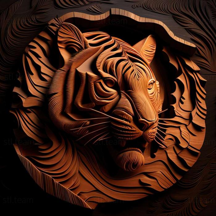 3D модель Тигр (STL)